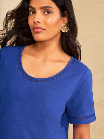 love & roses T-Shirt in Blau