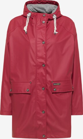 Manteau mi-saison Schmuddelwedda en rouge : devant