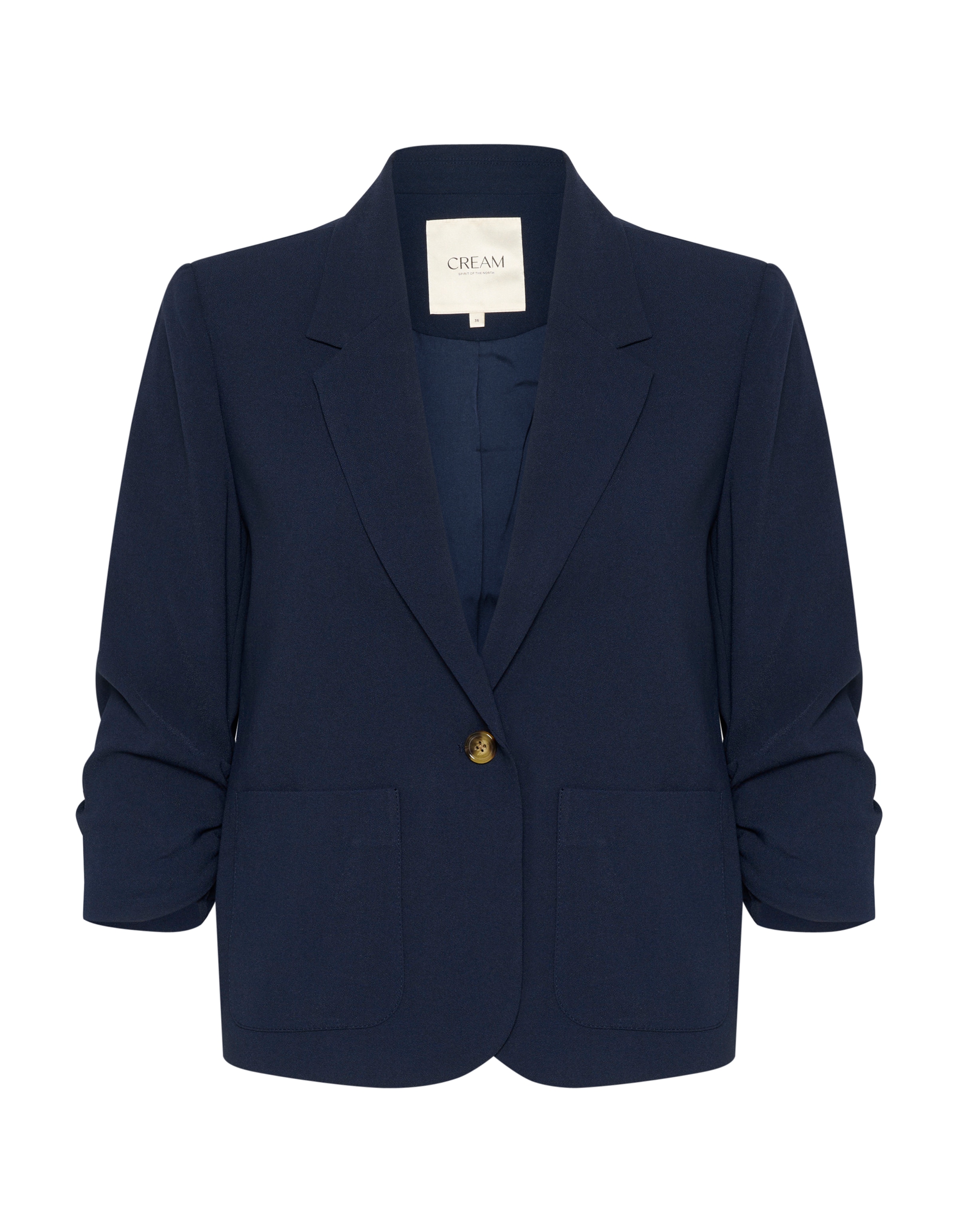 Blazer 'CR Cocamia' Cream en bleu : devant