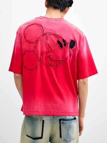 Desigual Тениска 'Mickey' в червено