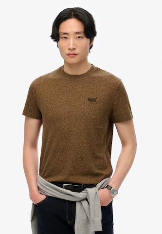 Superdry Shirt 'Essential' in Brown: front