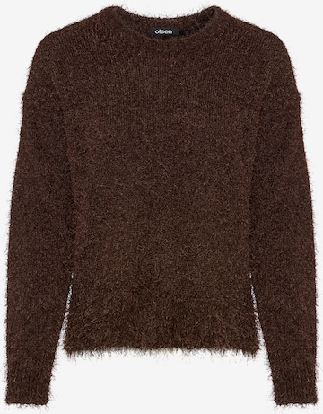 Olsen Pullover 'Henny' in Braun: Vorderseite