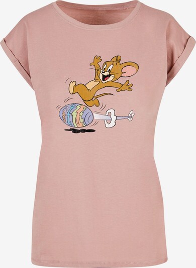 ABSOLUTE CULT T-shirt 'Tom and Jerry - Egg Run' en noisette / violet pastel / rose ancienne, Vue avec produit