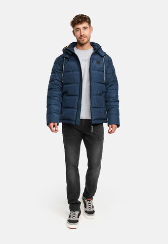 INDICODE JEANS Winterjas 'INCoolios' in Blauw