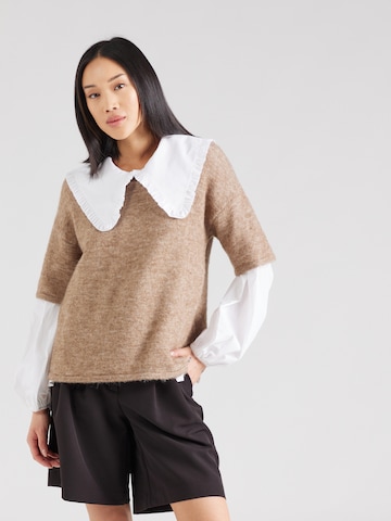 SELECTED FEMME Sweater 'MALINE-LILIANA' in Brown: front