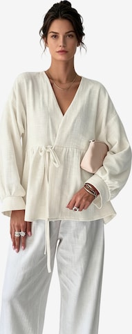 Yesfashion Bluse in Beige: Vorderseite