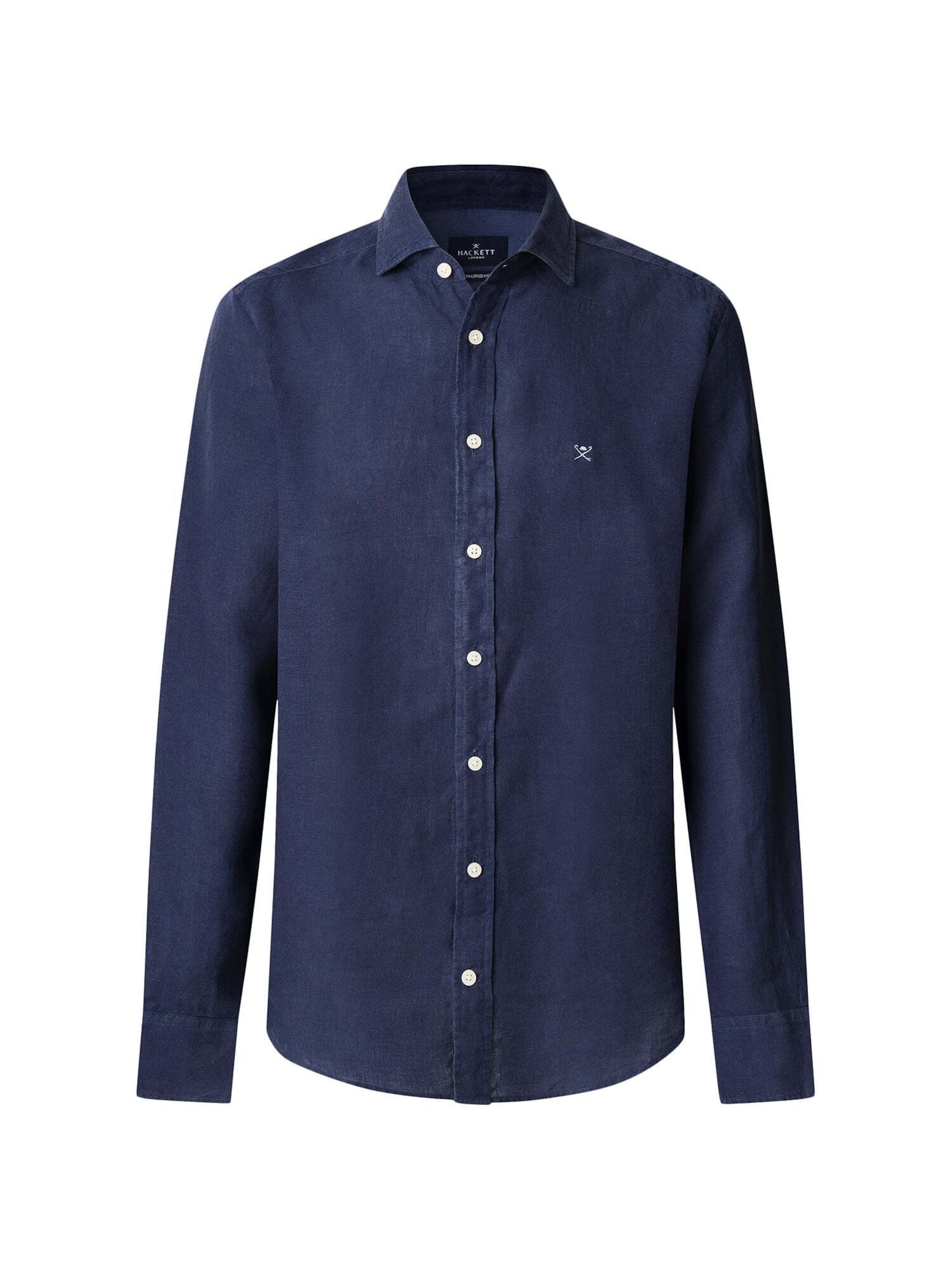 Hackett London Button Up Shirt 'Ess' in Blue: front