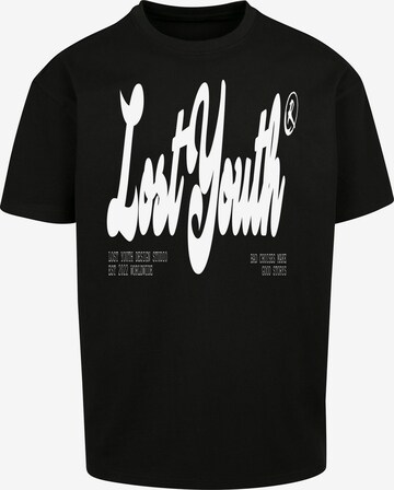 T-Shirt Lost Youth en noir : devant