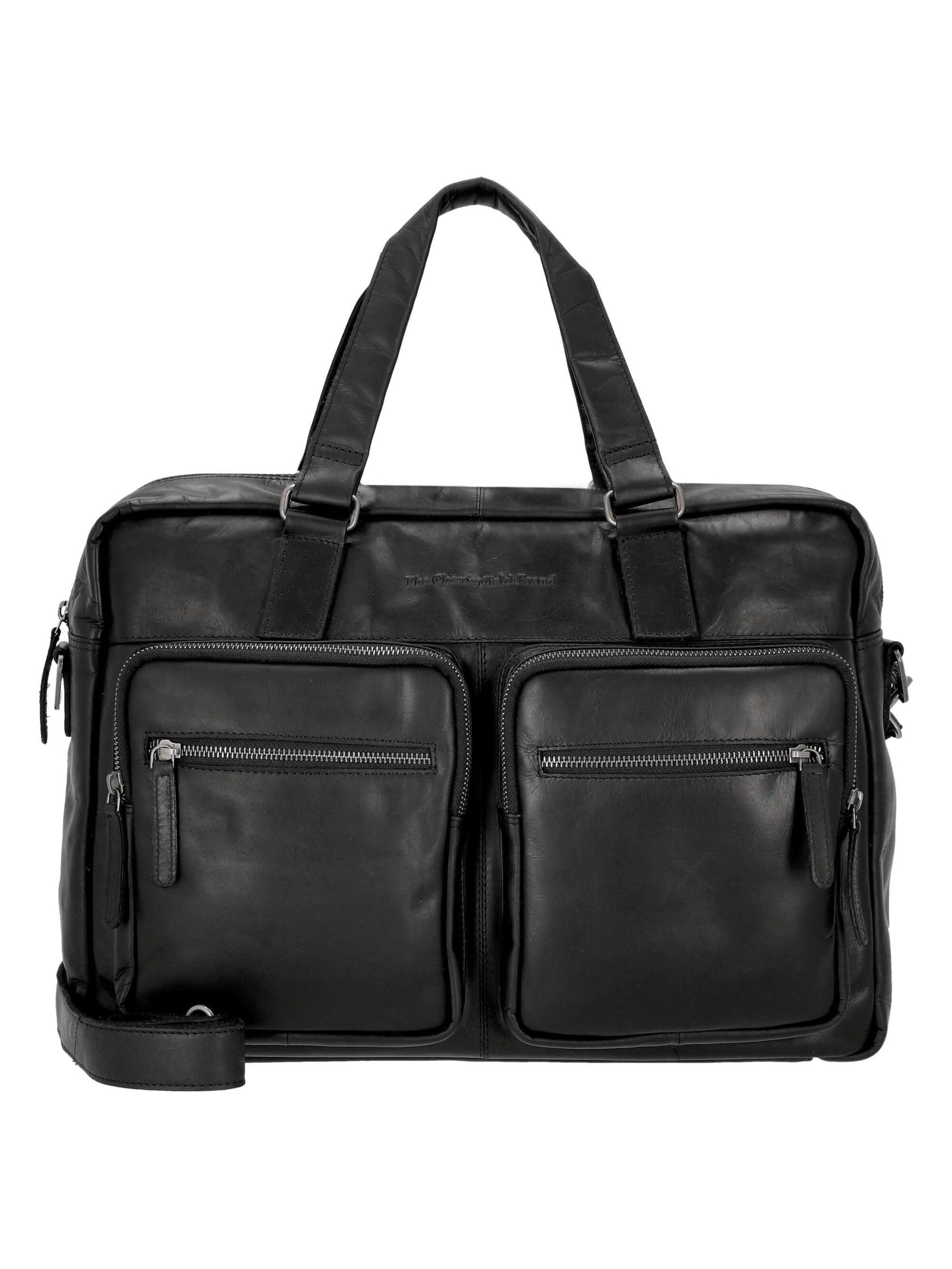 The Chesterfield Brand Briefcase 'Misha' in Black: front