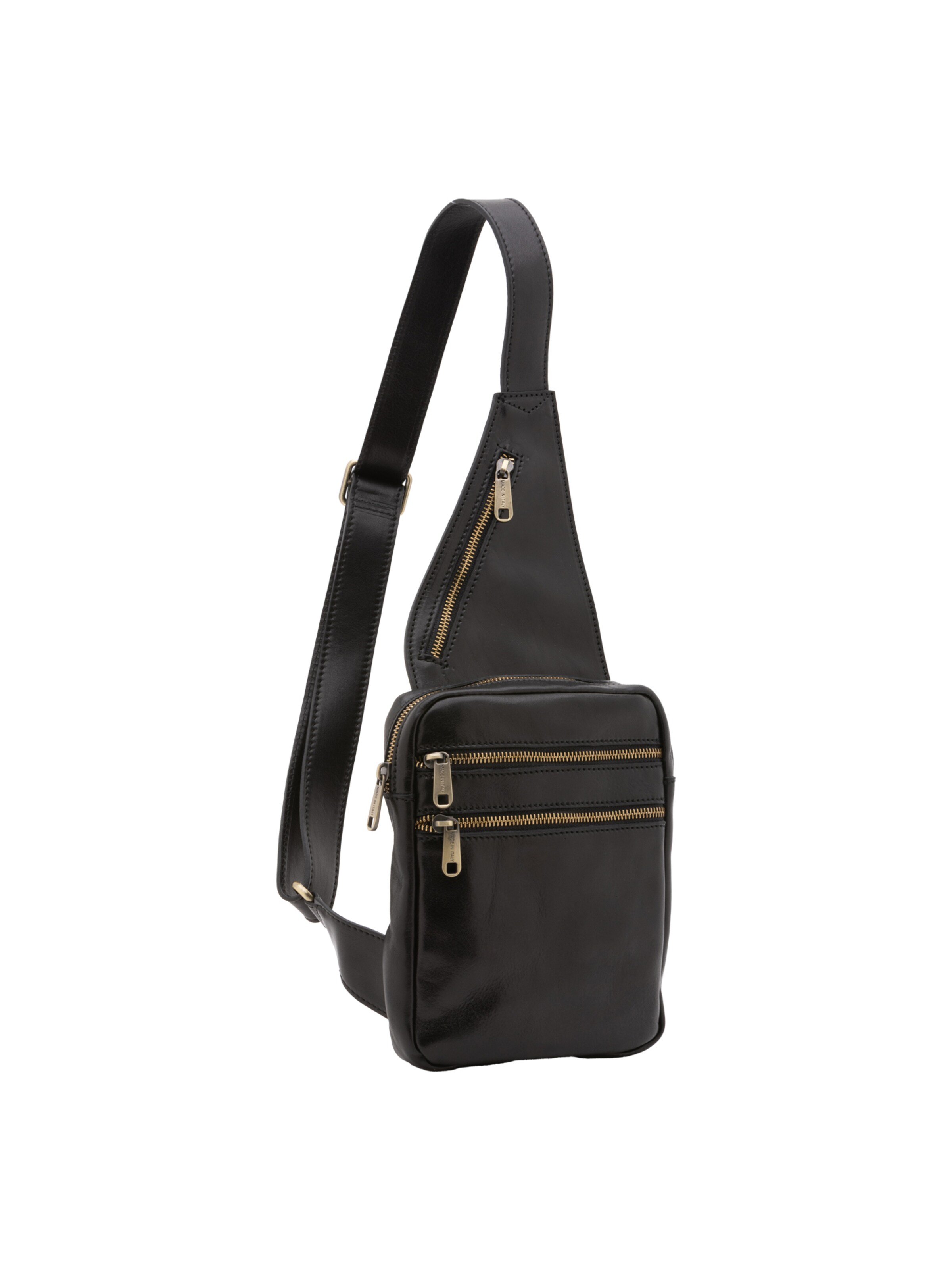 Borsa a tracolla 'Borsa a tracolla uomo in vera pelle - Made in Italy' di I Fratelli in nero