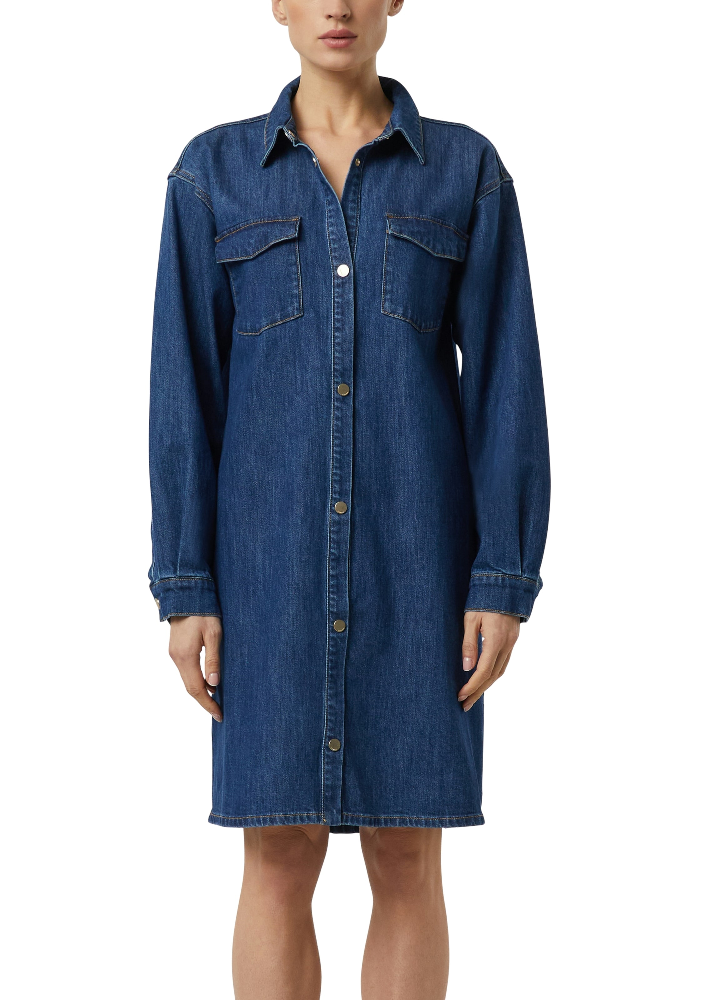 COMMA Jeanskleid in Blau: Vorderseite