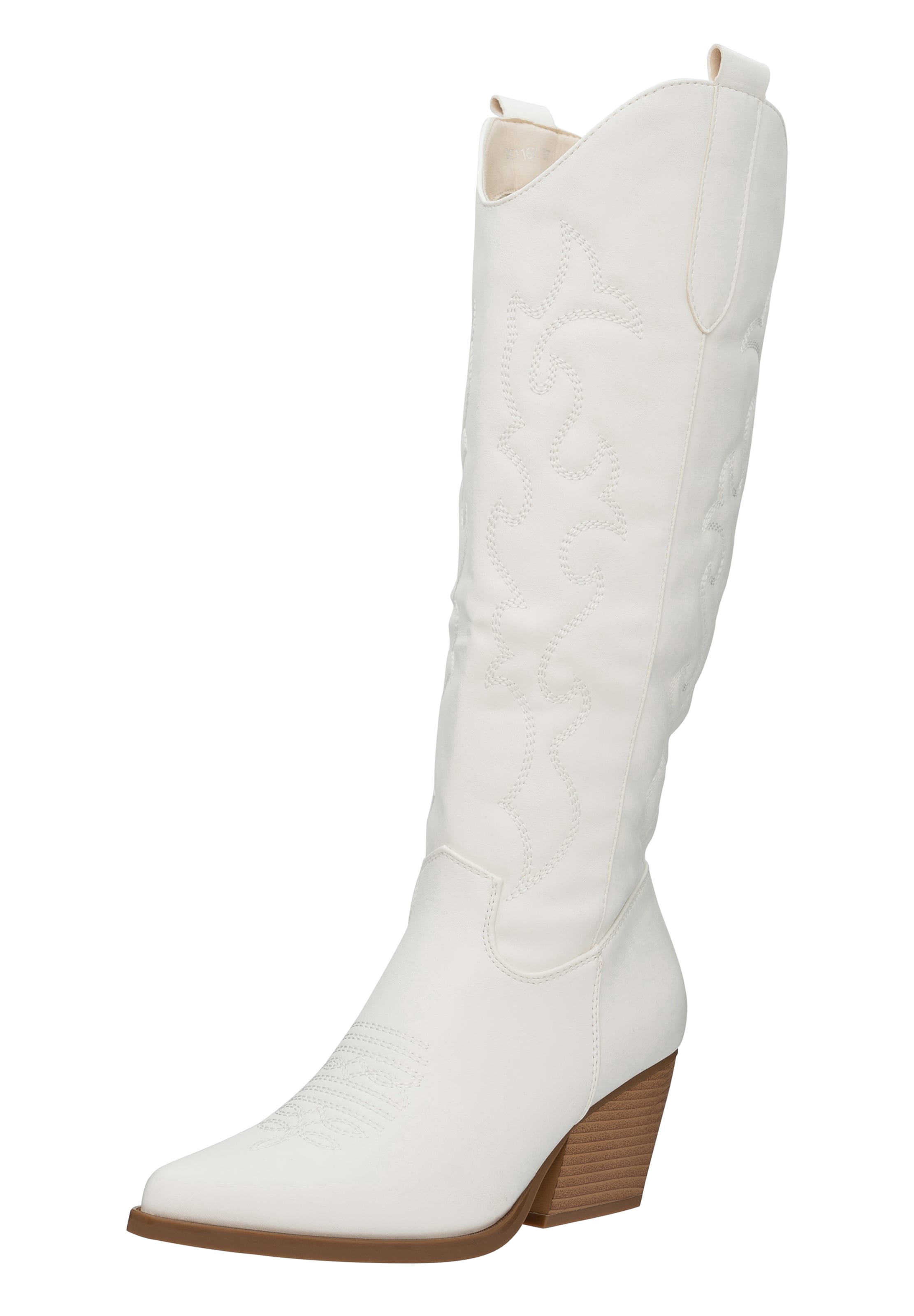 Stivale da cowboy di Salinyang in bianco: frontale