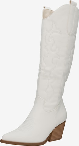 Salinyang Cowboylaarzen in Wit: voorkant