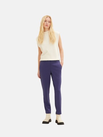 Regular Pantalon chino 'Mia' TOM TAILOR en bleu