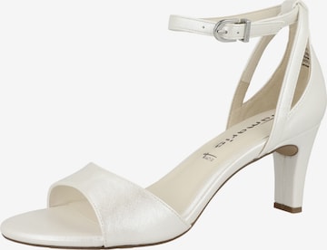 TAMARIS - Sandalias con hebilla en blanco: frente