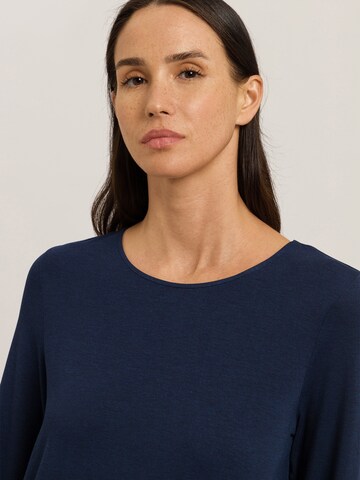 Hanro Shirt ' Natural Elegance ' in Blauw