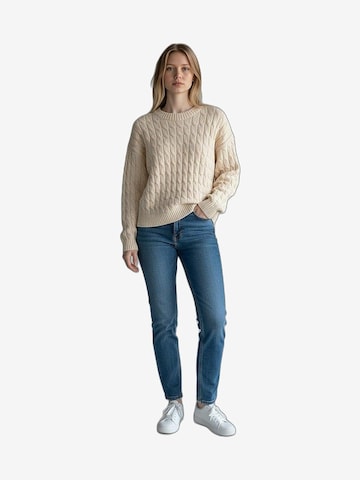 Fresh Flower Pullover‌‌‌ in Weiß: Vorderseite