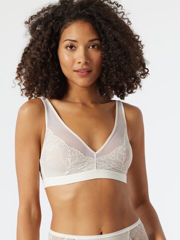 Bustier Soutien-gorge SCHIESSER en blanc : devant
