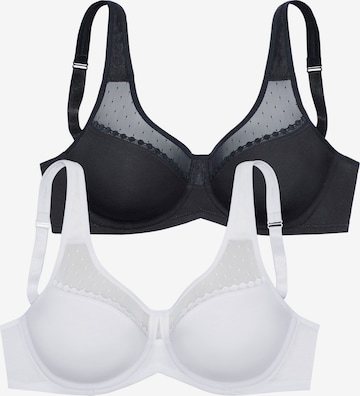 PETITE FLEUR T-Shirt Pienentävät rintaliivit värissä musta: etupuoli