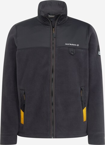 JACK WOLFSKIN Fleecejacke 'Grizzly' in Schwarz: predná strana