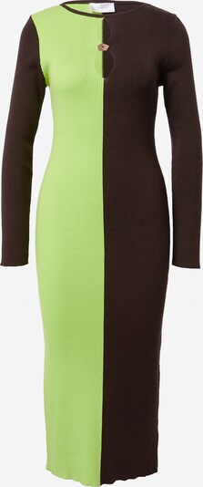Hosbjerg Pletena haljina 'Joa' u smeđa / sivkasto zelena, Pregled proizvoda