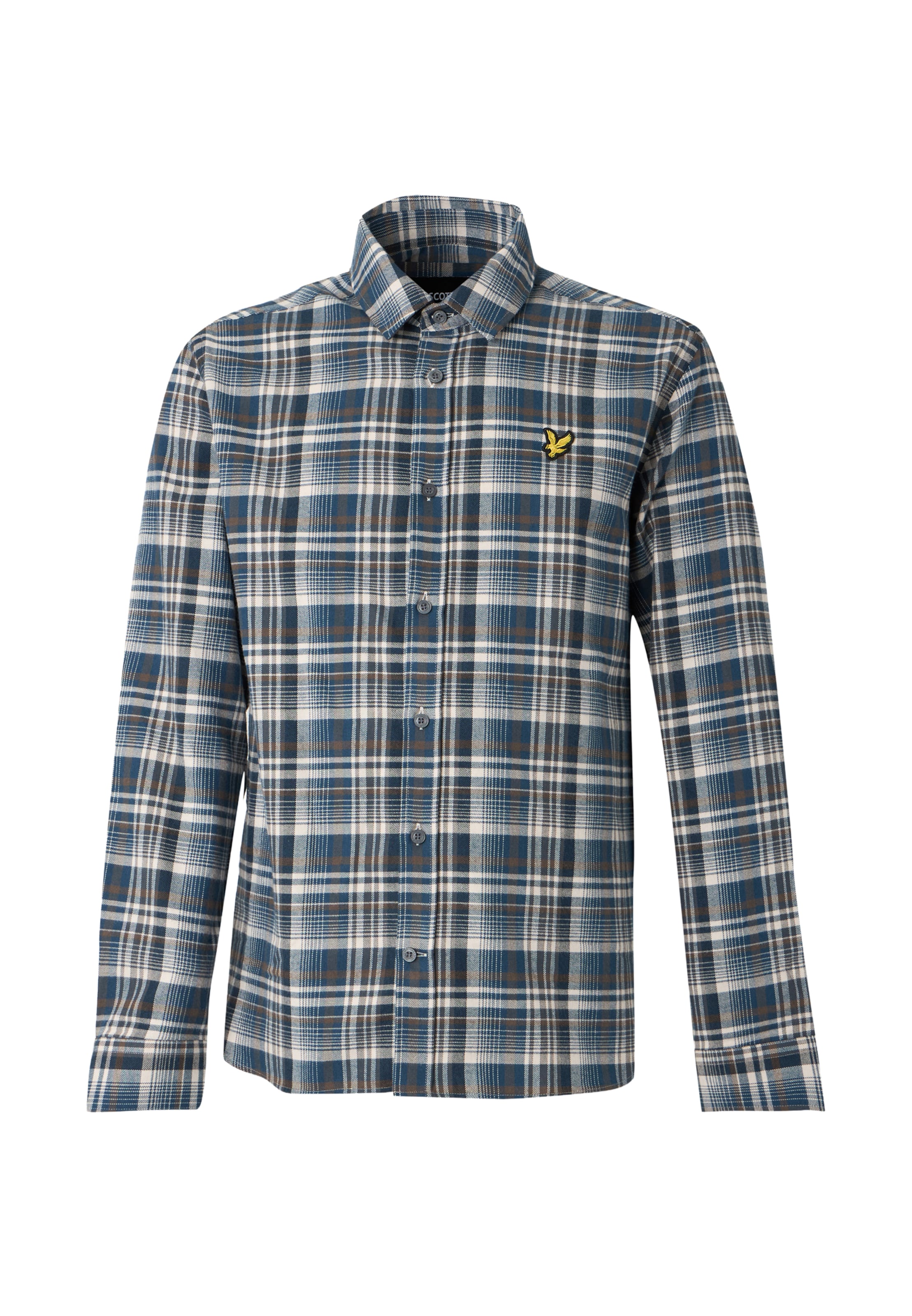 Lyle & Scott - Regular Fit Camisa em azul: frente