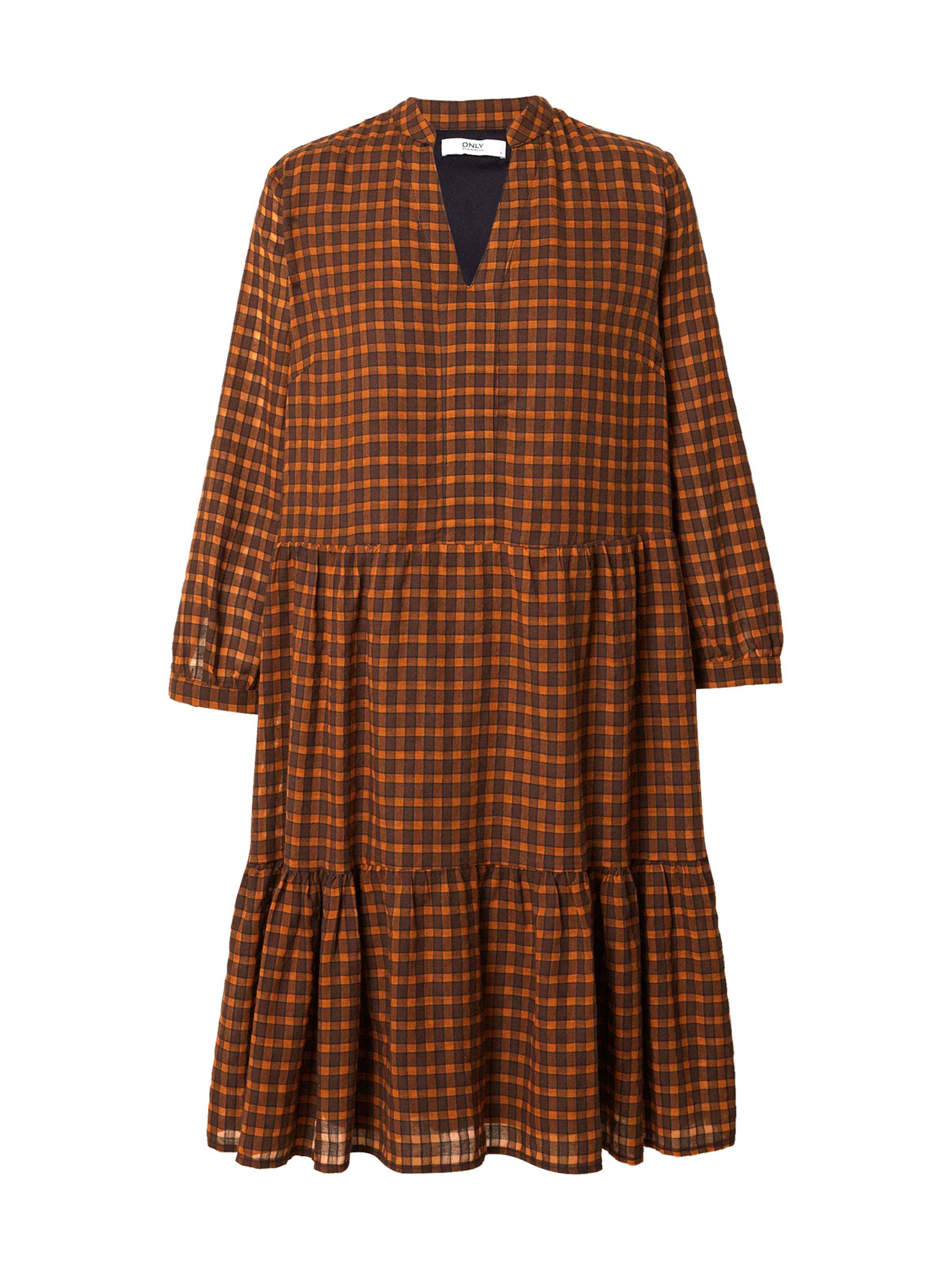 ONLY - Vestido camisero 'Filia' en naranja: frente