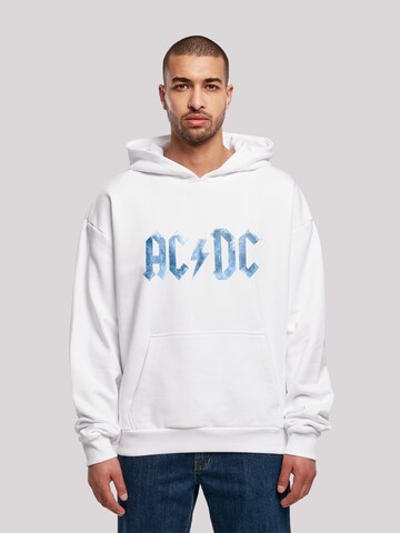 F4NT4STIC Sweatshirt 'AC/DC' in Wit: voorkant