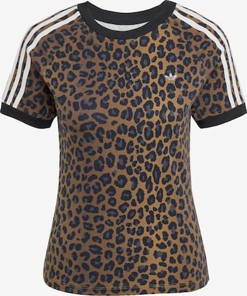 ruda ADIDAS ORIGINALS Marškinėliai 'Cali': priekis