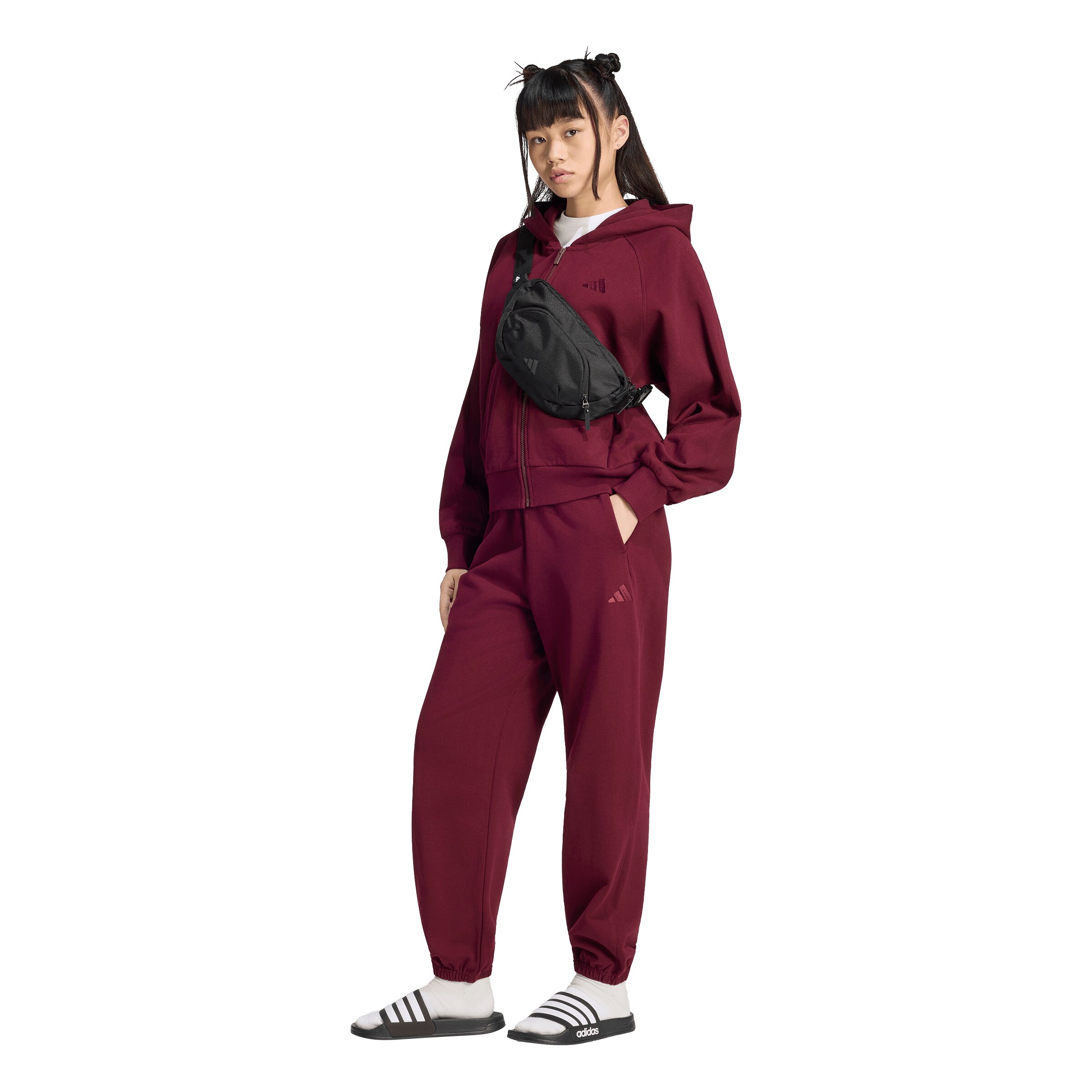 ADIDAS SPORTSWEAR Sportovní mikina – hnědá