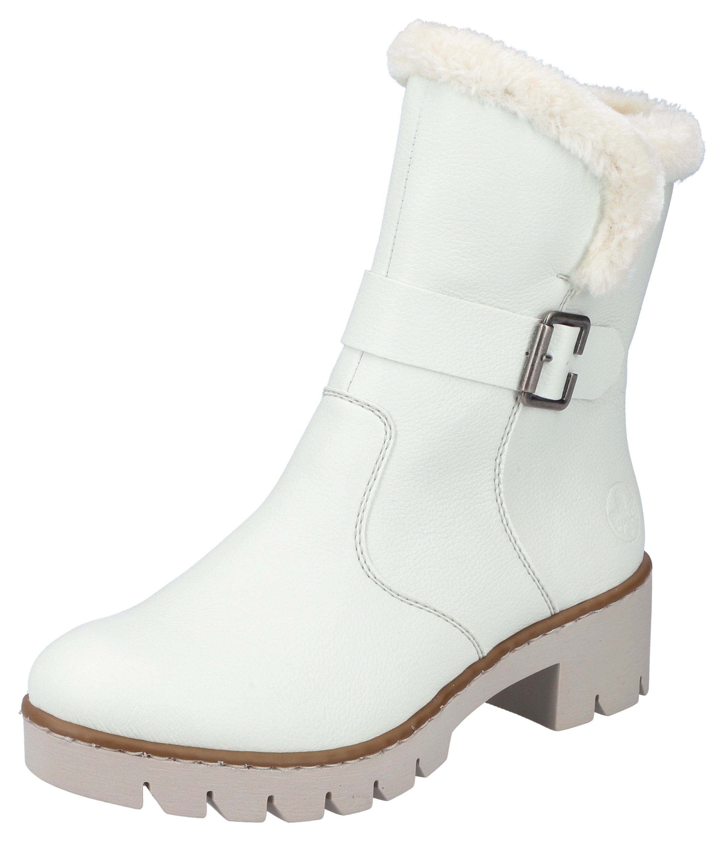 Ladies white deals ankle boots