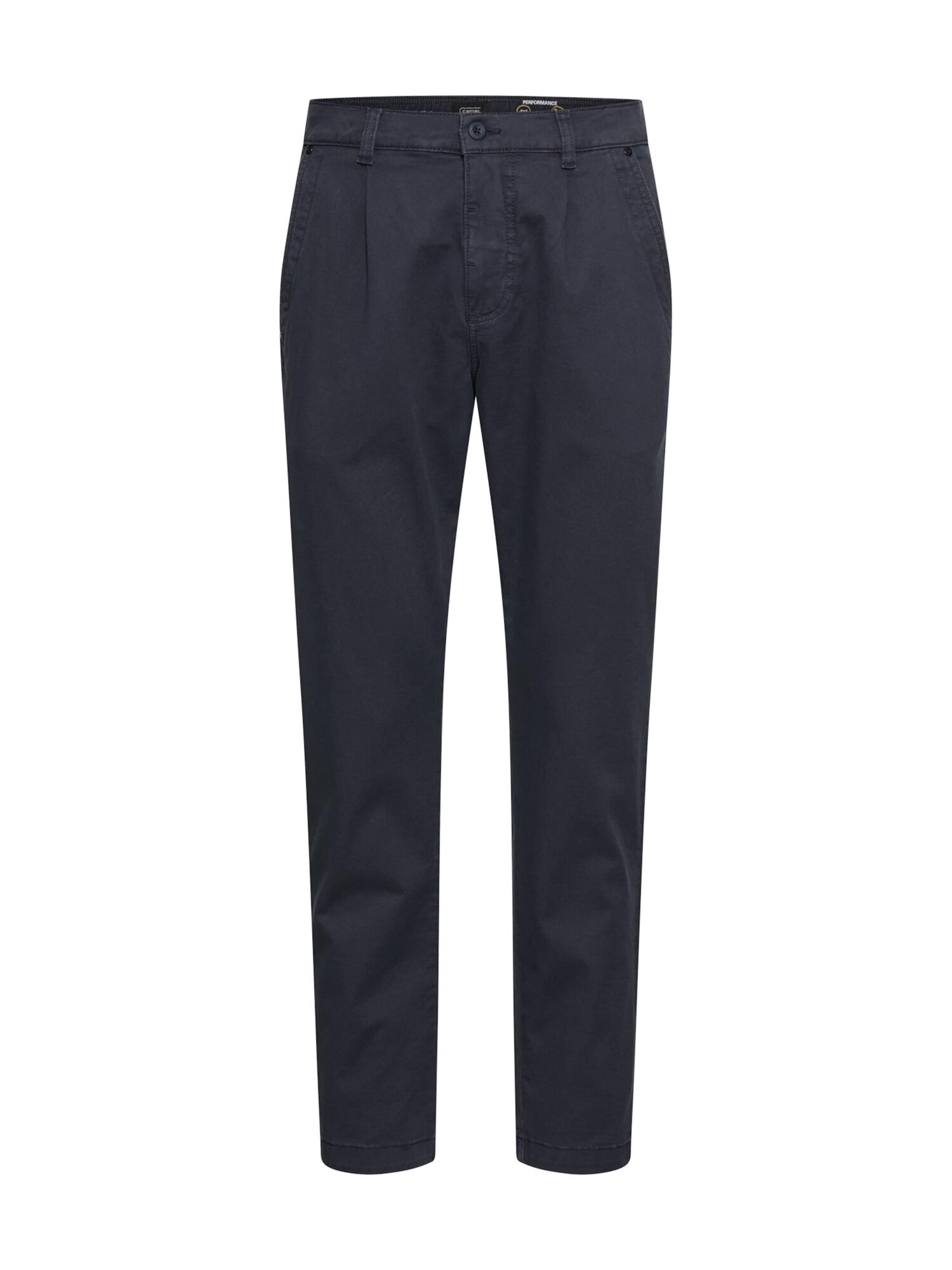 CAMEL ACTIVE - Pantalón plisado en azul: frente