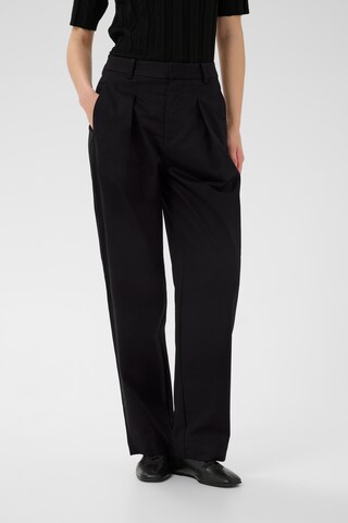 InWear Wide Leg Hose 'TinikkaIW' in Schwarz: Vorderseite