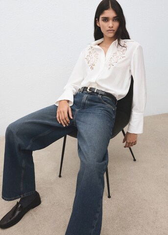 MANGO Blouse 'Candle' in White