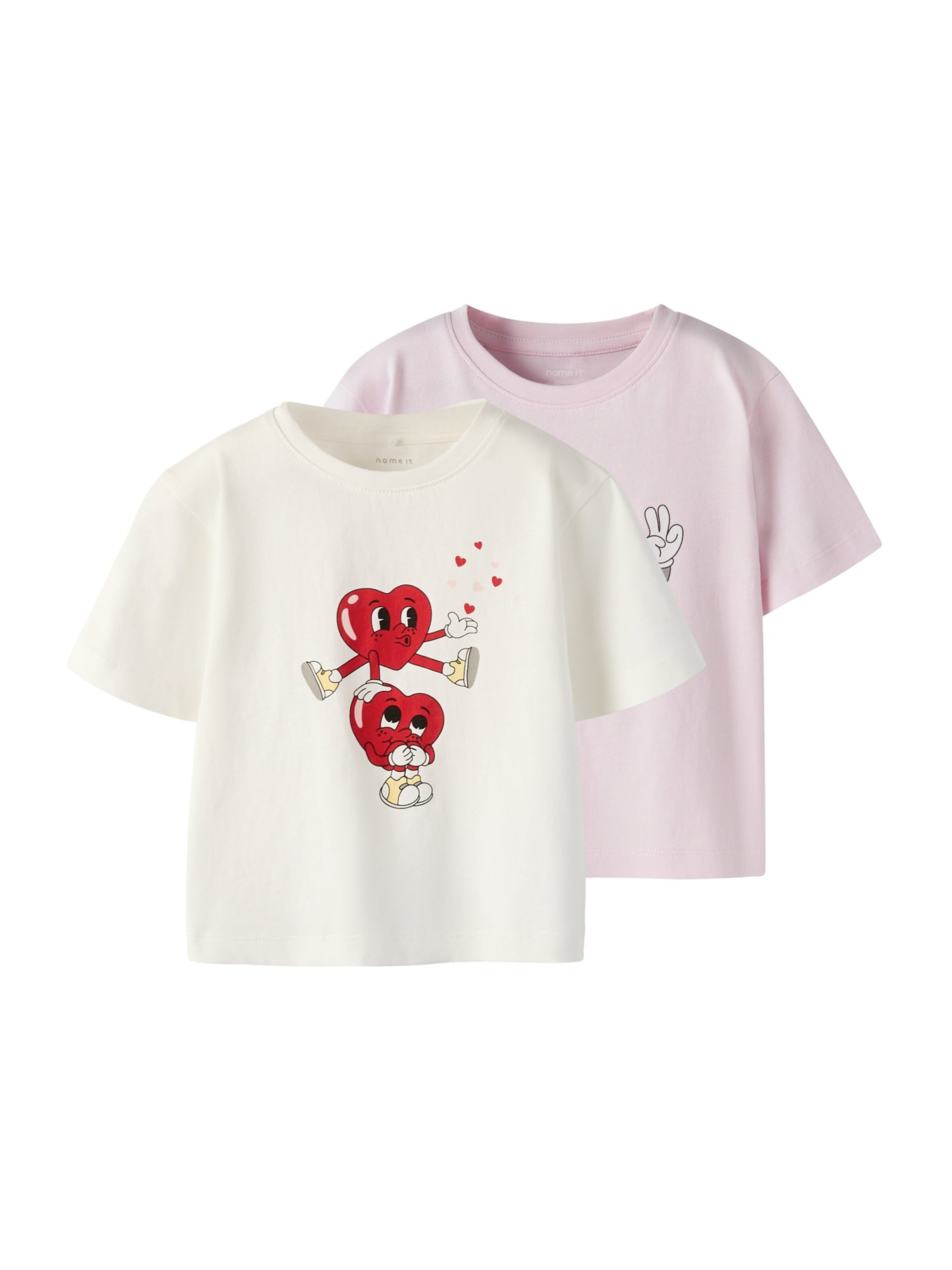 NAME IT Shirt 'NMFBswet' in Pink: front