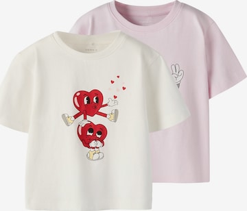 rožinė NAME IT Marškinėliai 'NMFBswet': priekis