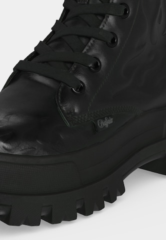 BUFFALO Lace-up bootie 'ASPHA RLD FLAME' in Black