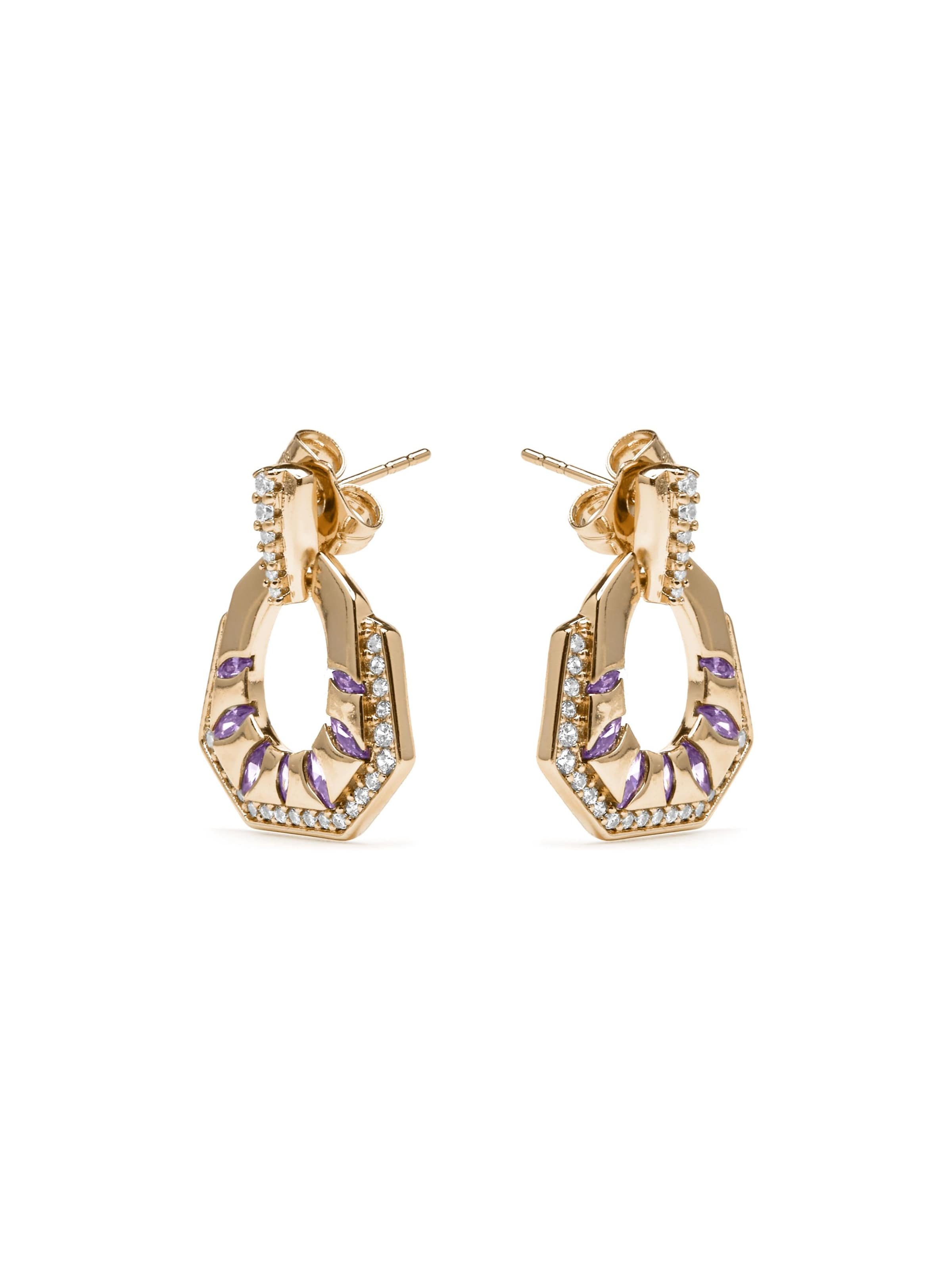 Luxenter - Pendientes 'Stadek' en oro: frente