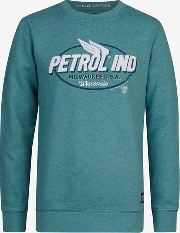 Petrol Industries Sweatshirt 'Oak Park' in Groen: voorkant