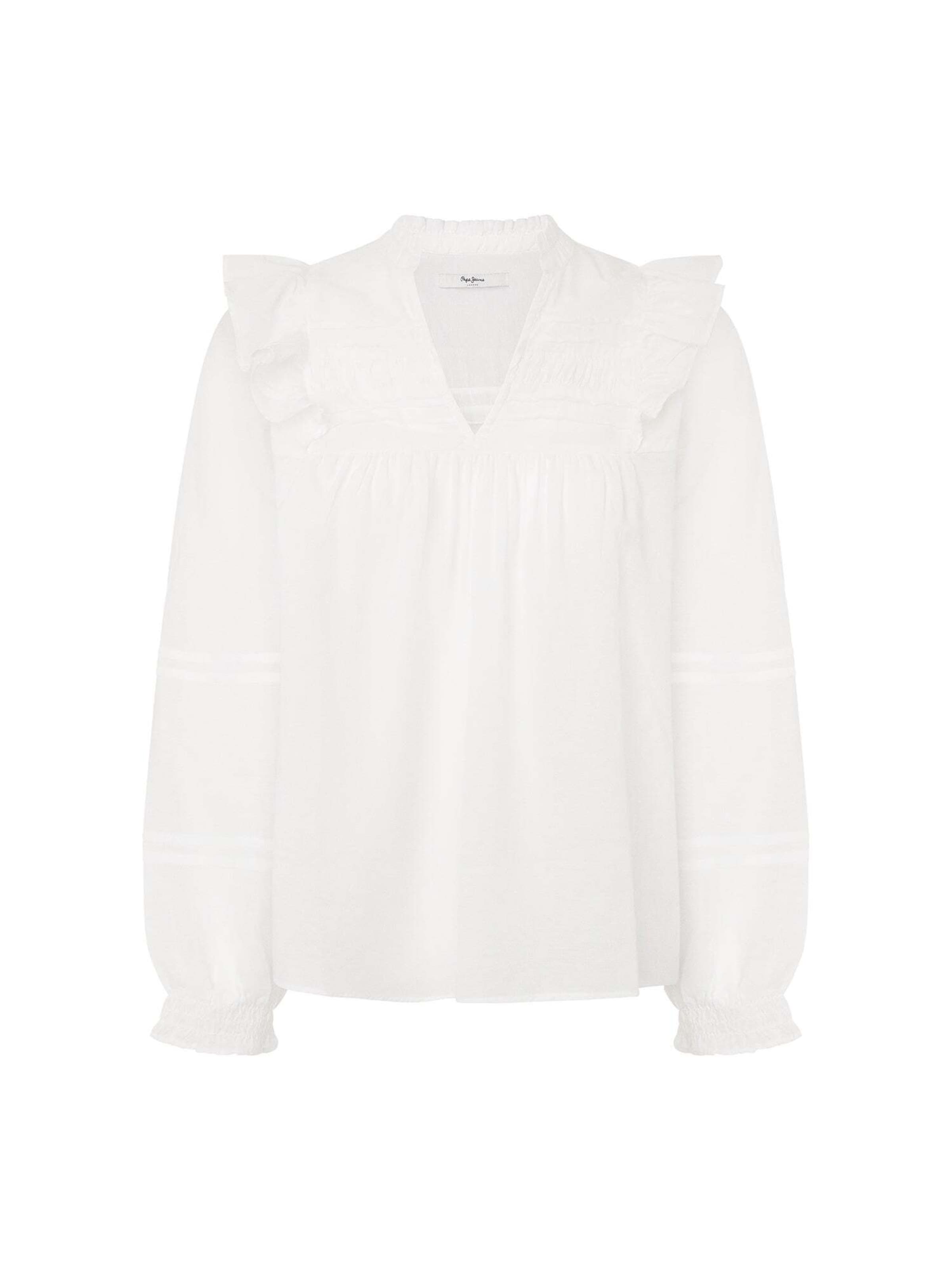 Pepe Jeans Bluse 'LORELY' in Weiß: Vorderseite