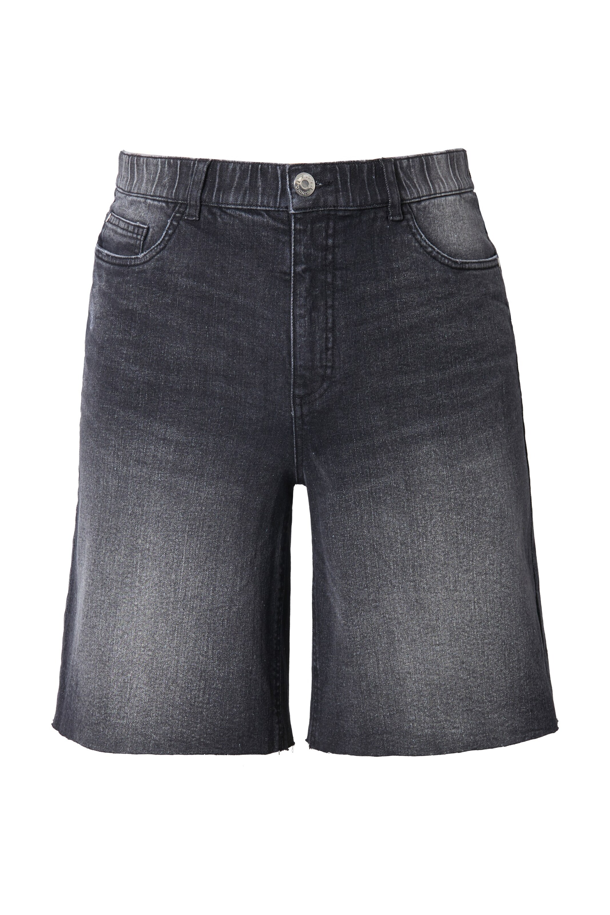 Studio Untold Wide leg Jeans in Zwart: voorkant