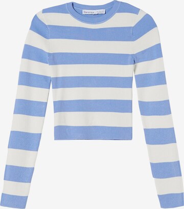 Pull-over Bershka en bleu : devant