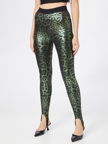 Skinny Leggings MAC en vert : devant