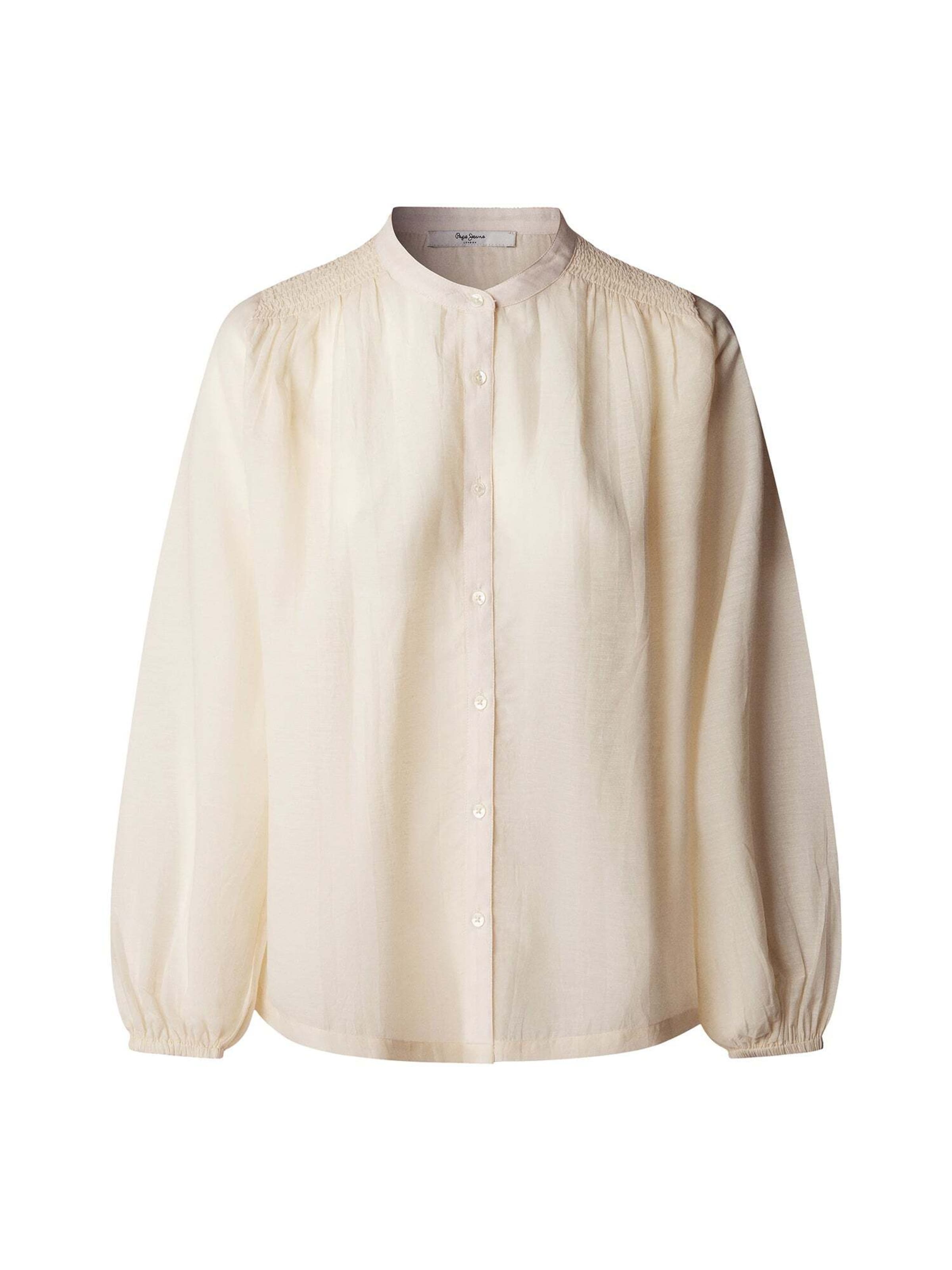 Chemisier 'Jennias' Pepe Jeans en blanc : devant