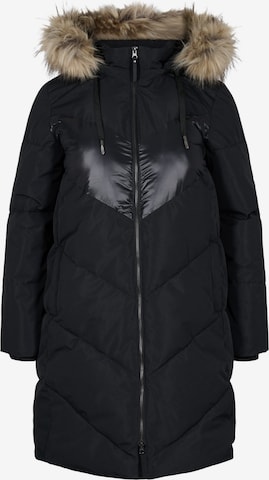 Zizzi Zimní bunda 'Luna' – černá: přední strana