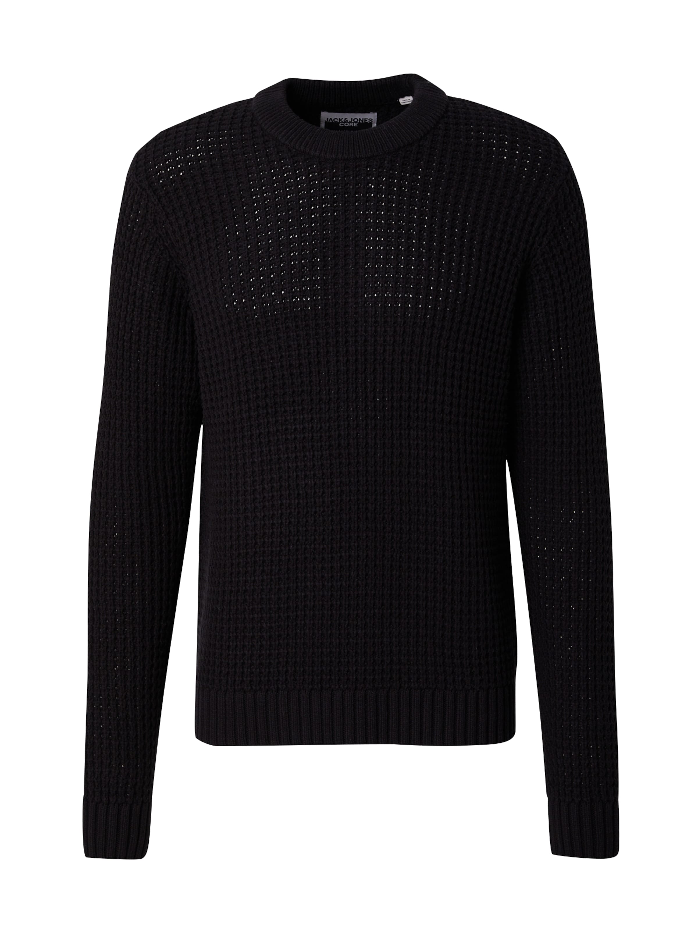 Pull-over 'JCOZION' JACK & JONES en noir : devant