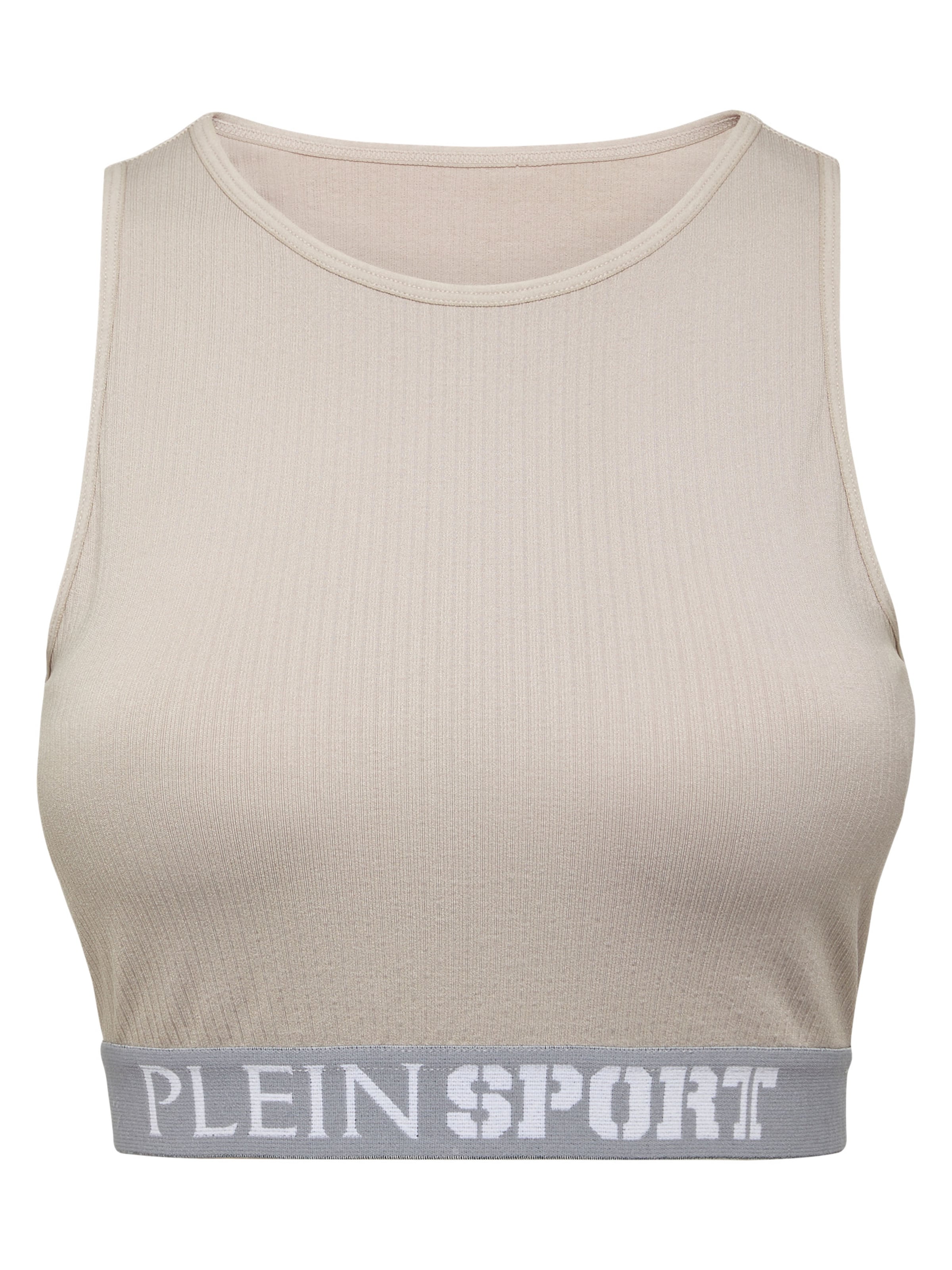 Bustino Reggiseno sportivo di Plein Sport in grigio: frontale