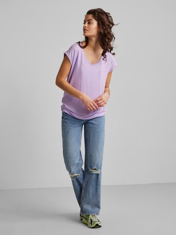 PIECES - Camisa 'Billo' em roxo