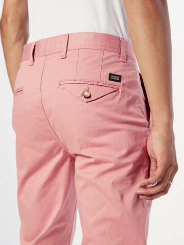 SCOTCH & SODA regular Lærredsbukser 'Essentials' i pink