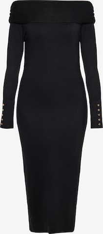 NAEMI Sheath Dress in Black: front